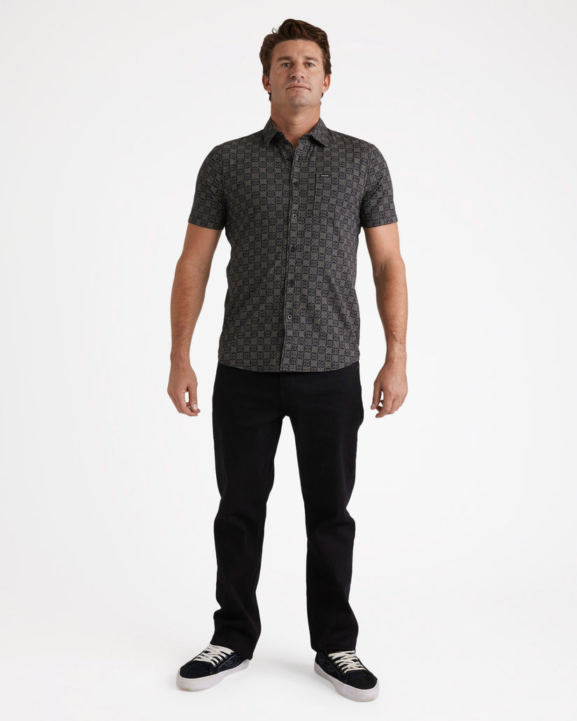 Warbler Short Sleeve Woven Shirt - Black Combo