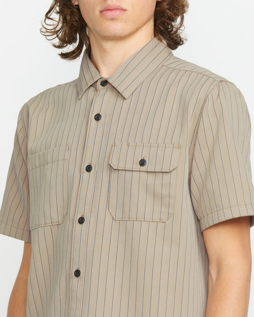 Trade Stone Short Sleeve Shirt - Light Khaki