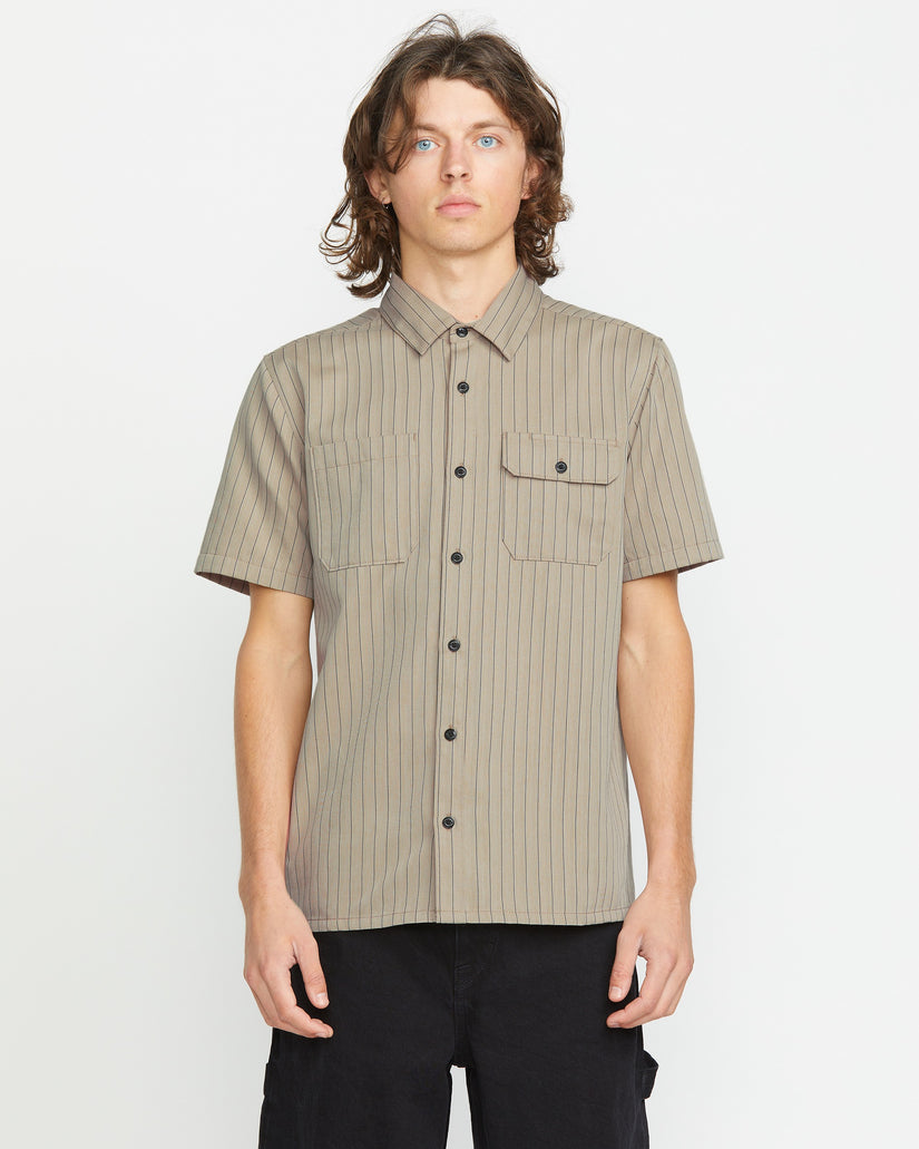 Trade Stone Short Sleeve Shirt - Light Khaki