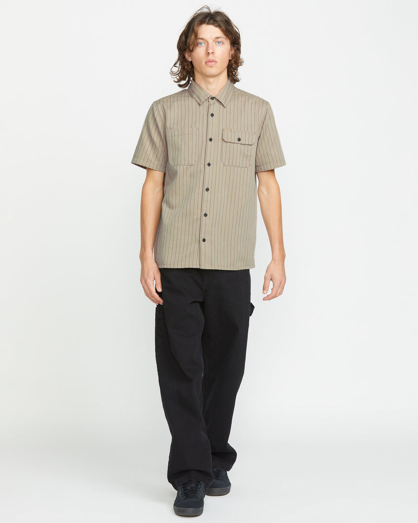 Trade Stone Short Sleeve Shirt - Light Khaki