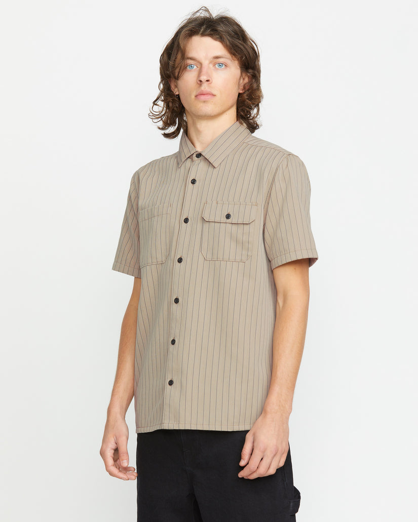 Trade Stone Short Sleeve Shirt - Light Khaki