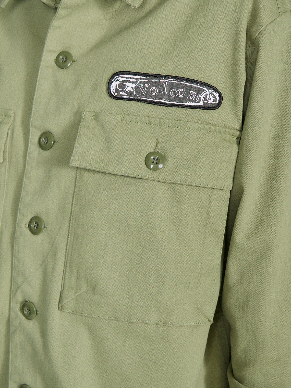 Tokyo True Pinned Workshirt Long Sleeve Shirt - Light Army – Volcom