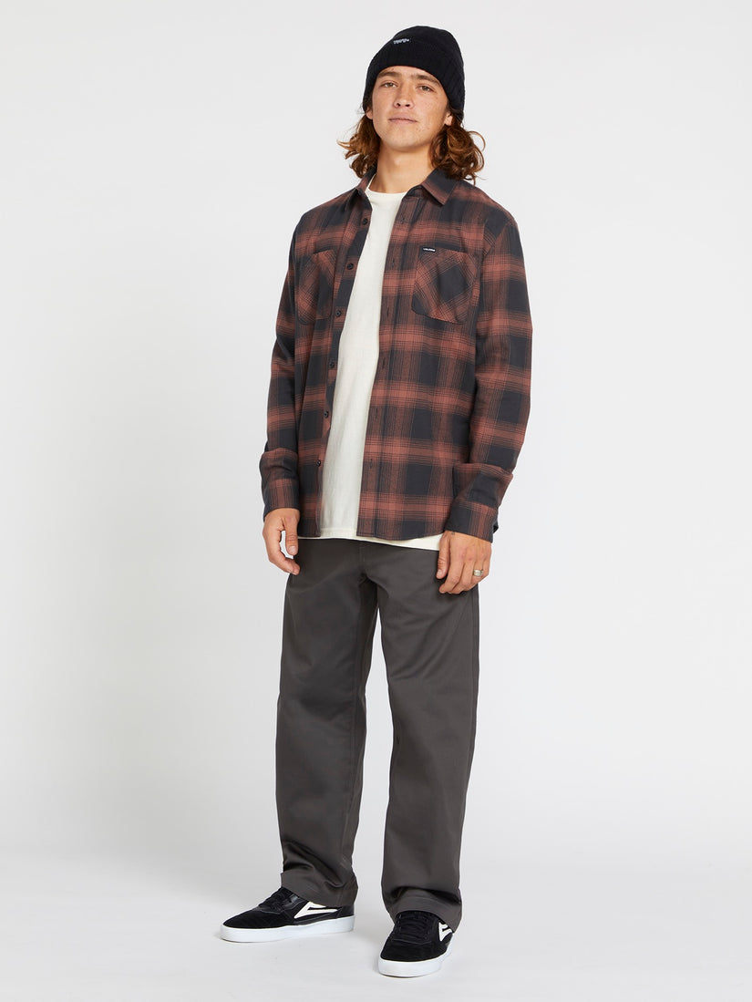 Netastone Flannel Long Sleeve Shirt - Stealth