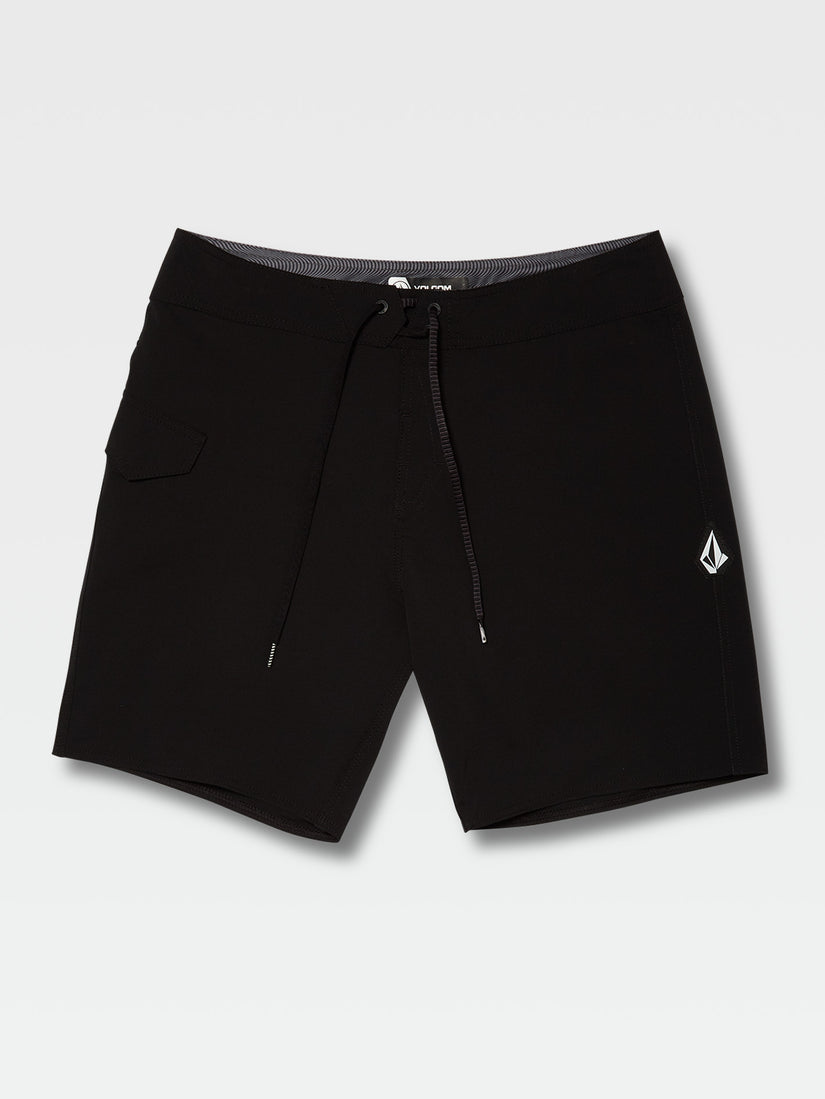 Lido Solid Mod 18" Boardshort - Black