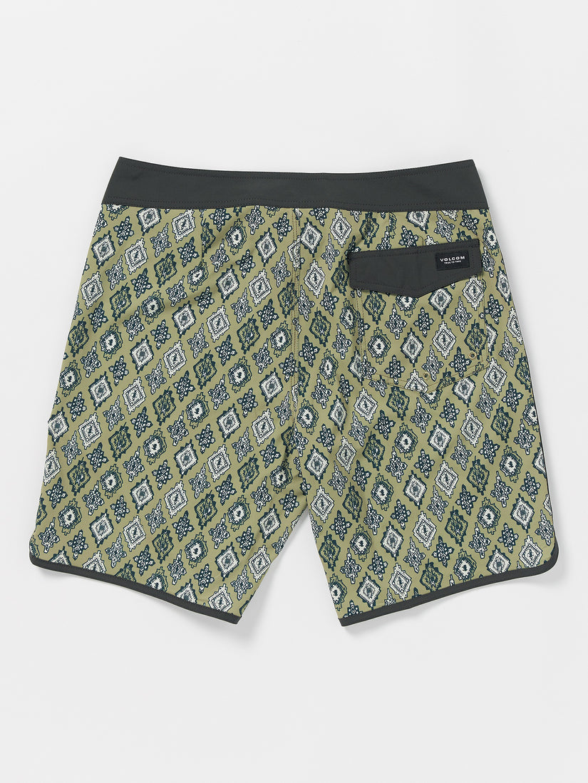 Inherent Scallop Mod 19" Boardshorts - Thyme Green