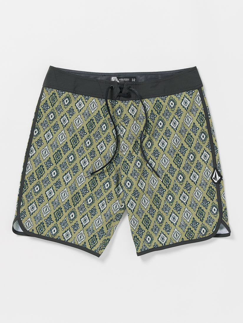 Inherent Scallop Mod 19" Boardshorts - Thyme Green