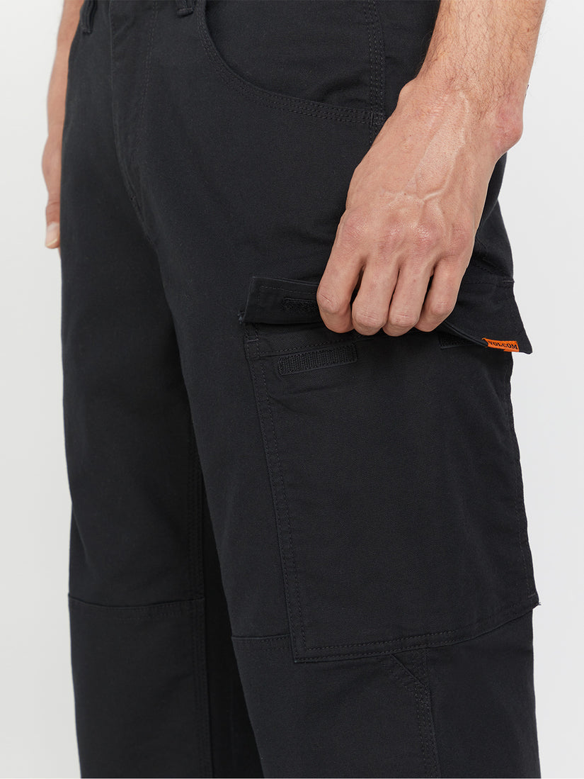 Volcom Workwear Caliper Relaxed Work Pant - Black