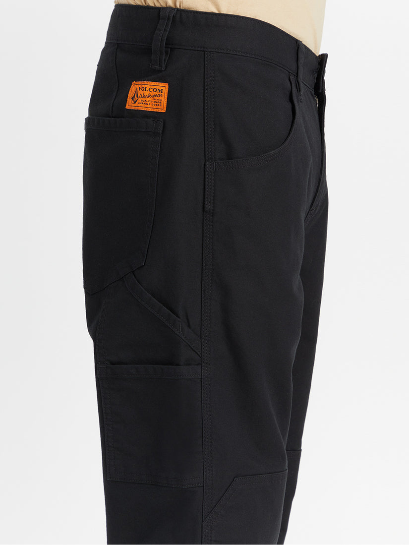 Volcom Workwear Caliper Relaxed Work Pant - Black