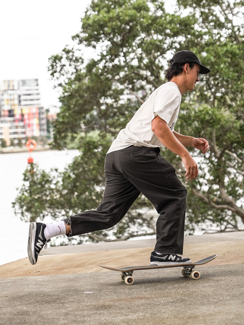 Billow Twill Pants - Asphalt Black