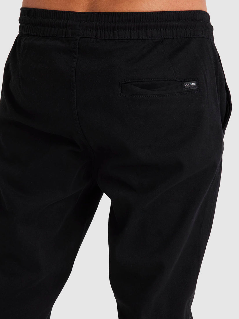 Road Trip Elastic Waist Pant - Black