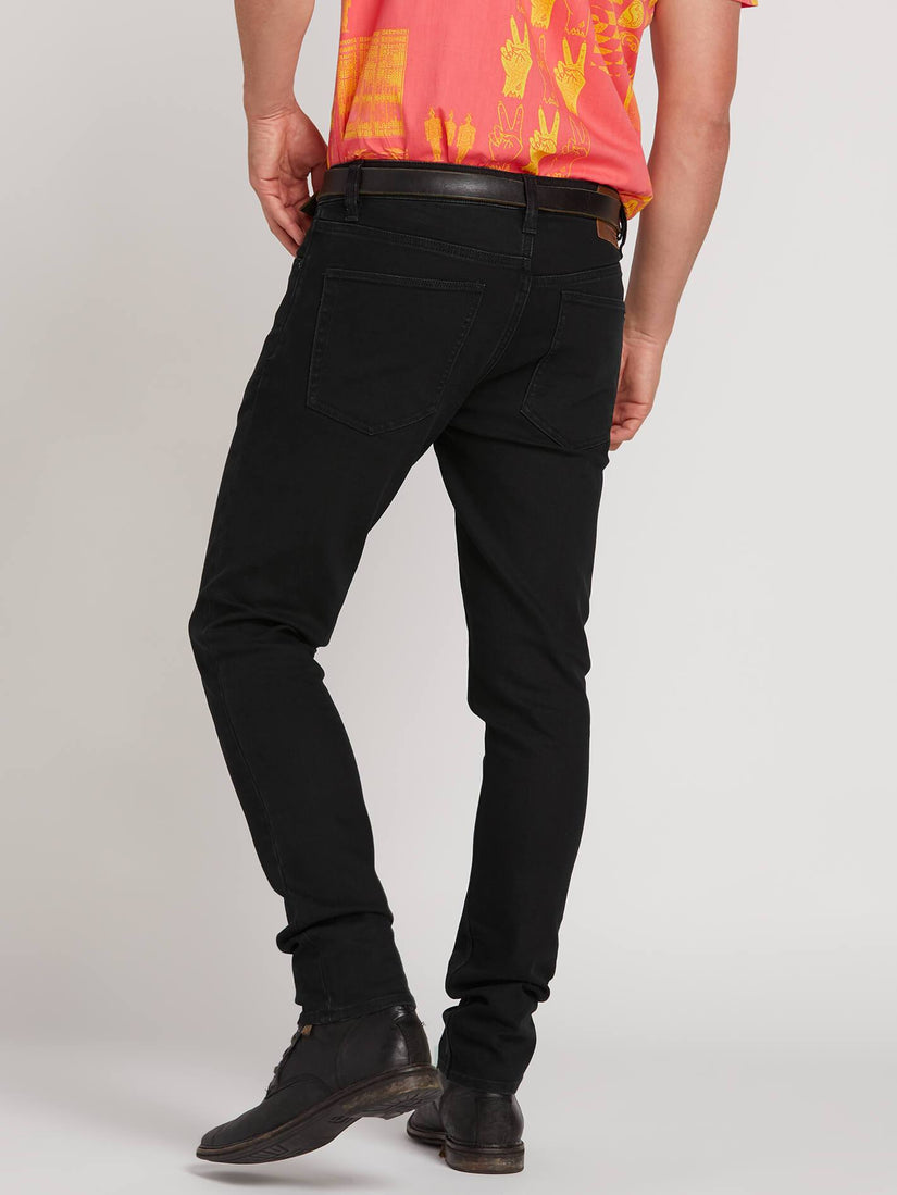 2X4 Skinny Tapered Jeans - Blackout