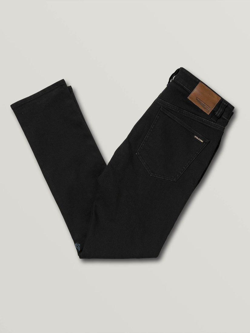 2X4 Skinny Tapered Jeans - Blackout