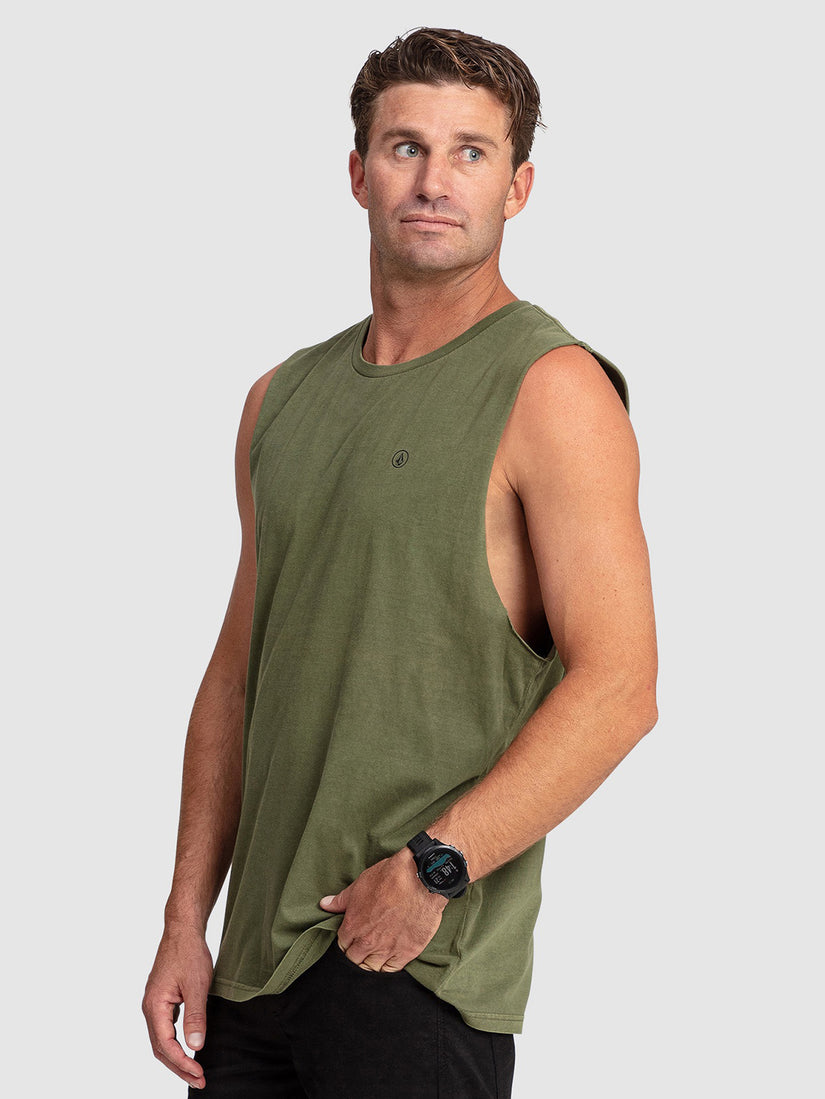 Aus Wash Muscle Tank - Army Combo