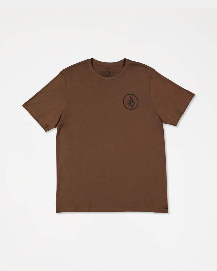 Mini Circle Stone Short Sleeve Tee - Dark Earth