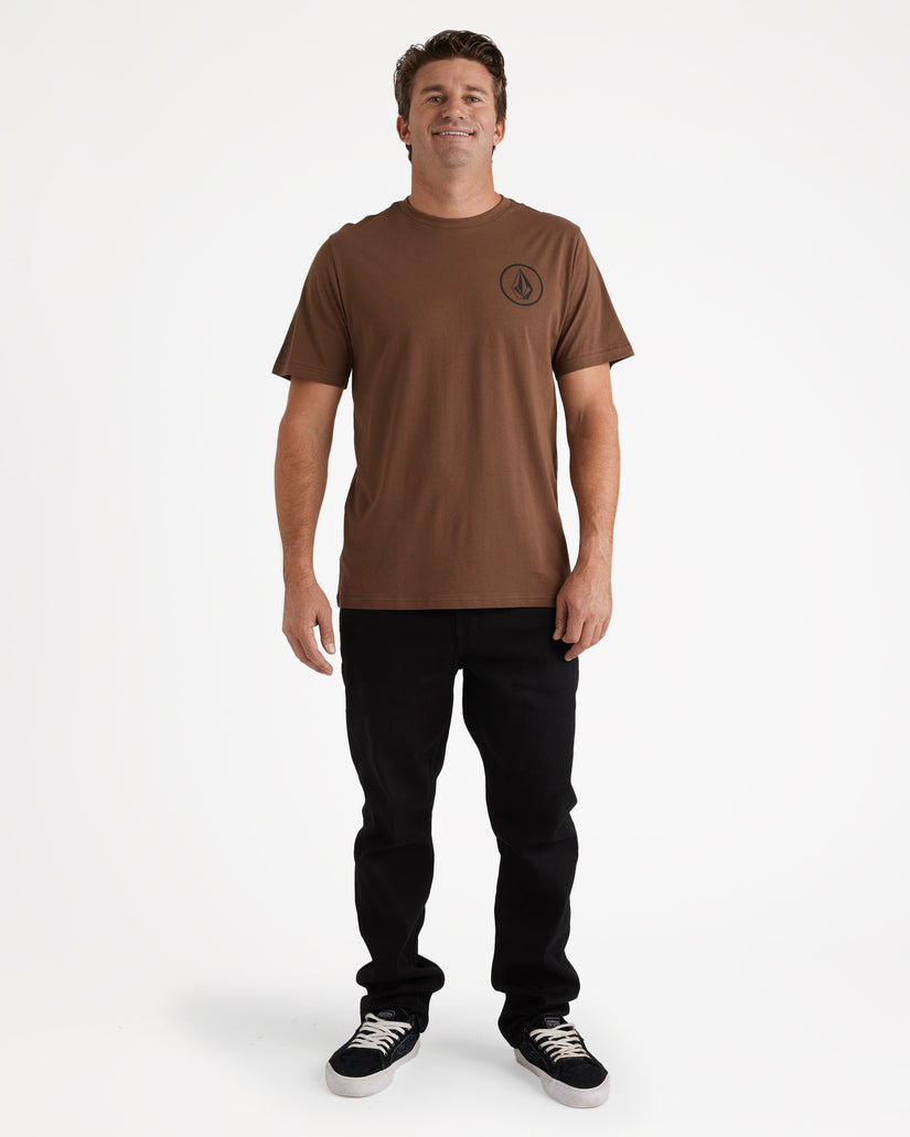 Mini Circle Stone Short Sleeve Tee - Dark Earth