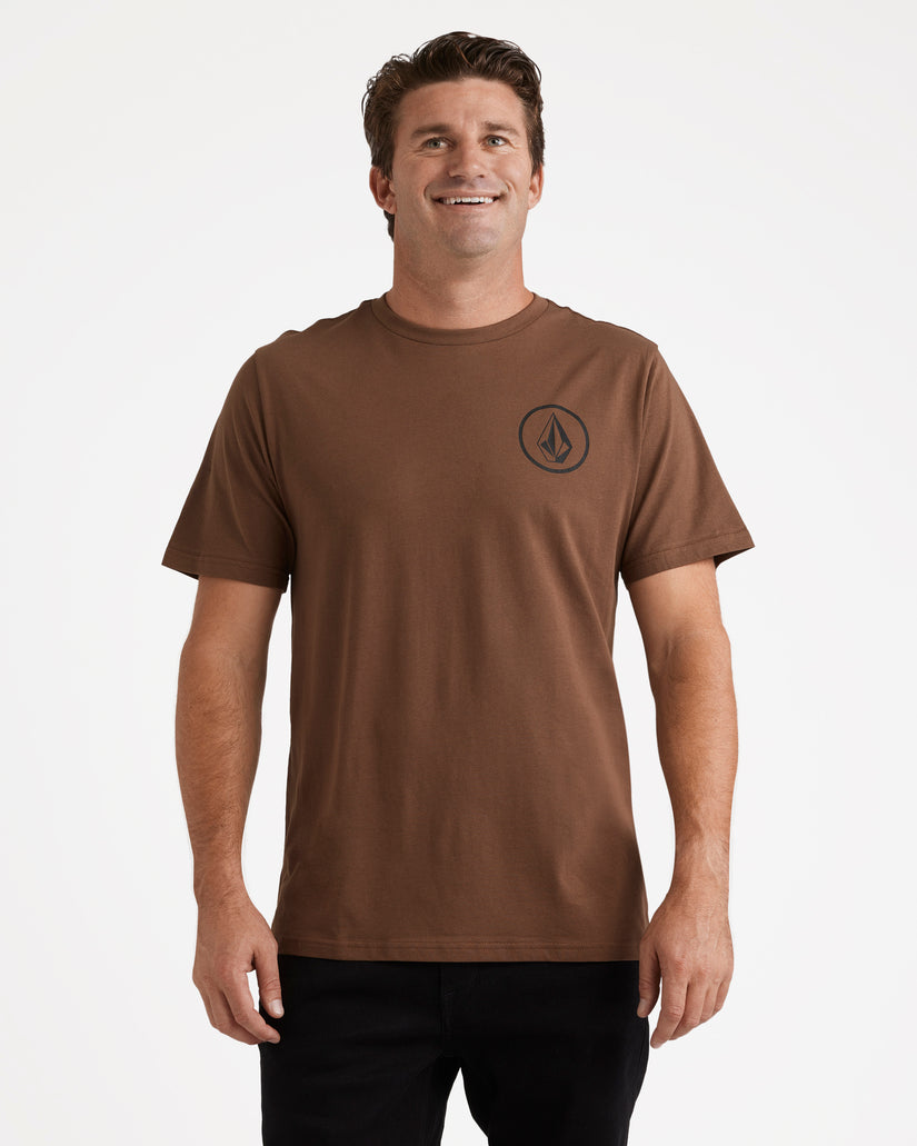 Mini Circle Stone Short Sleeve Tee - Dark Earth