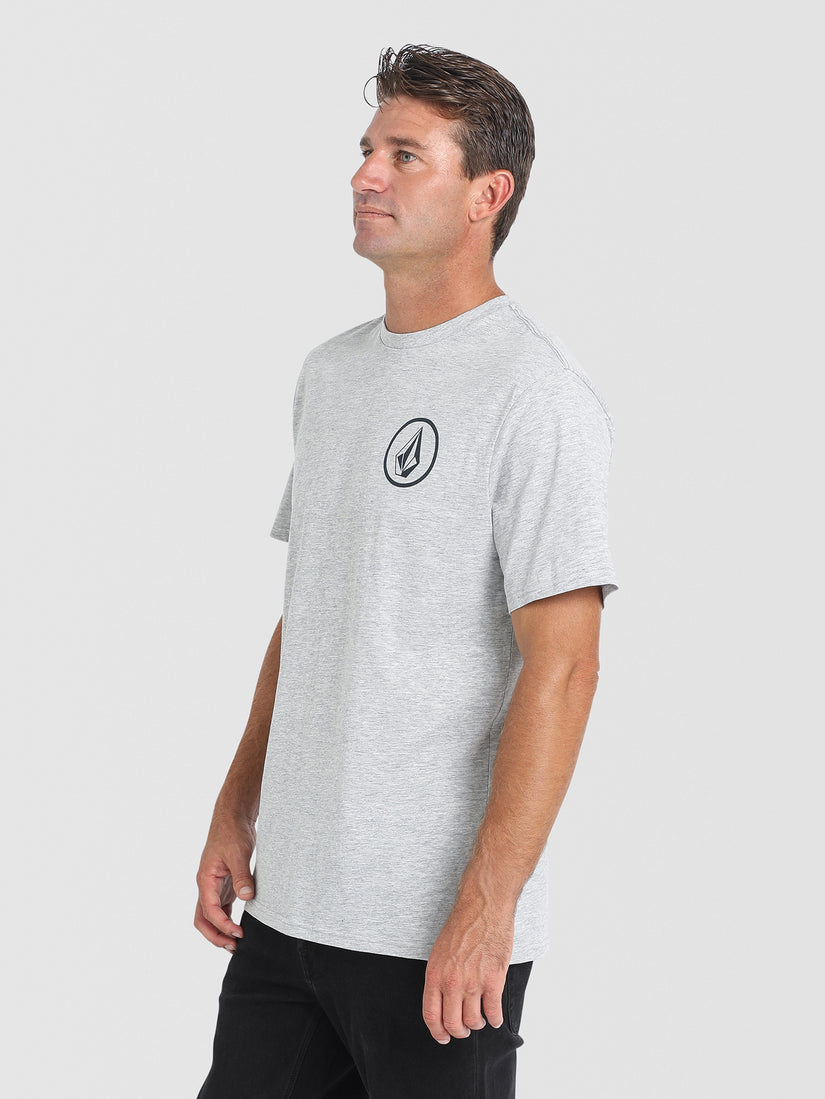 Mini Circle Stone Short Sleeve T-Shirt - Heather Grey