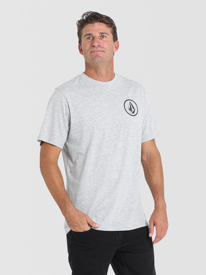 Mini Circle Stone Short Sleeve T-Shirt - Heather Grey