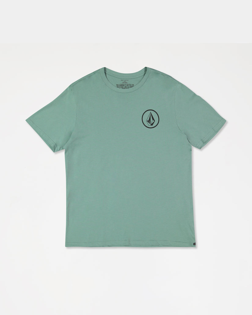 Mini Circle Stone Short Sleeve Tee - Petrol