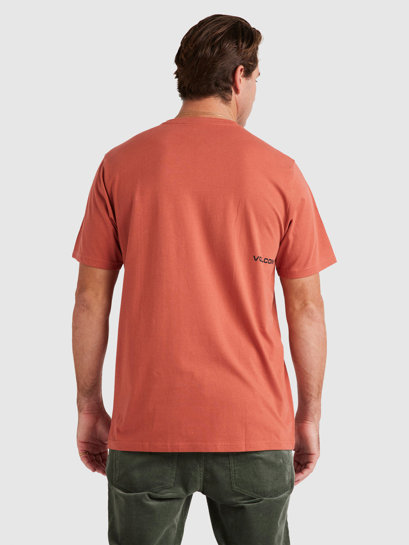 Mini Circle Stone Short Sleeve T-Shirt - Rust