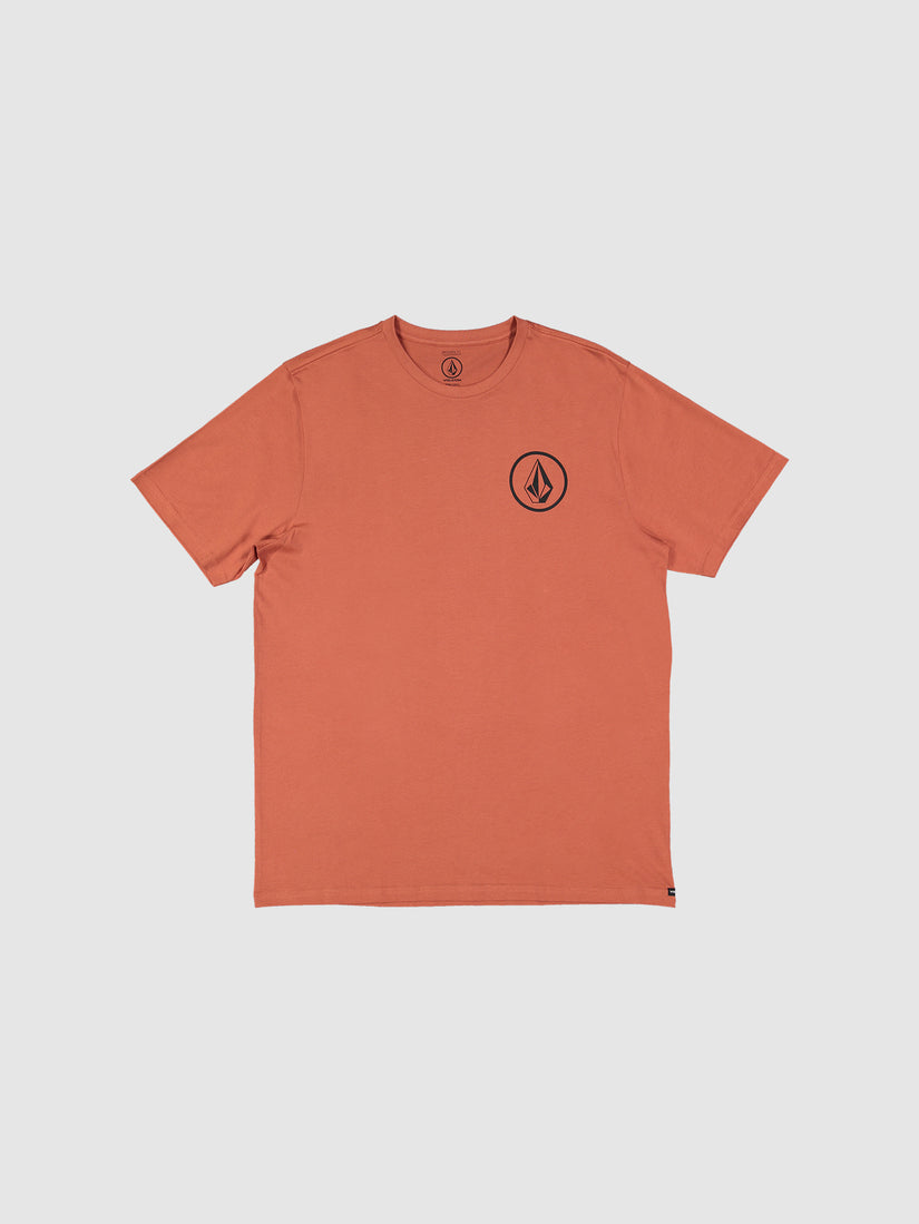 Mini Circle Stone Short Sleeve T-Shirt - Rust