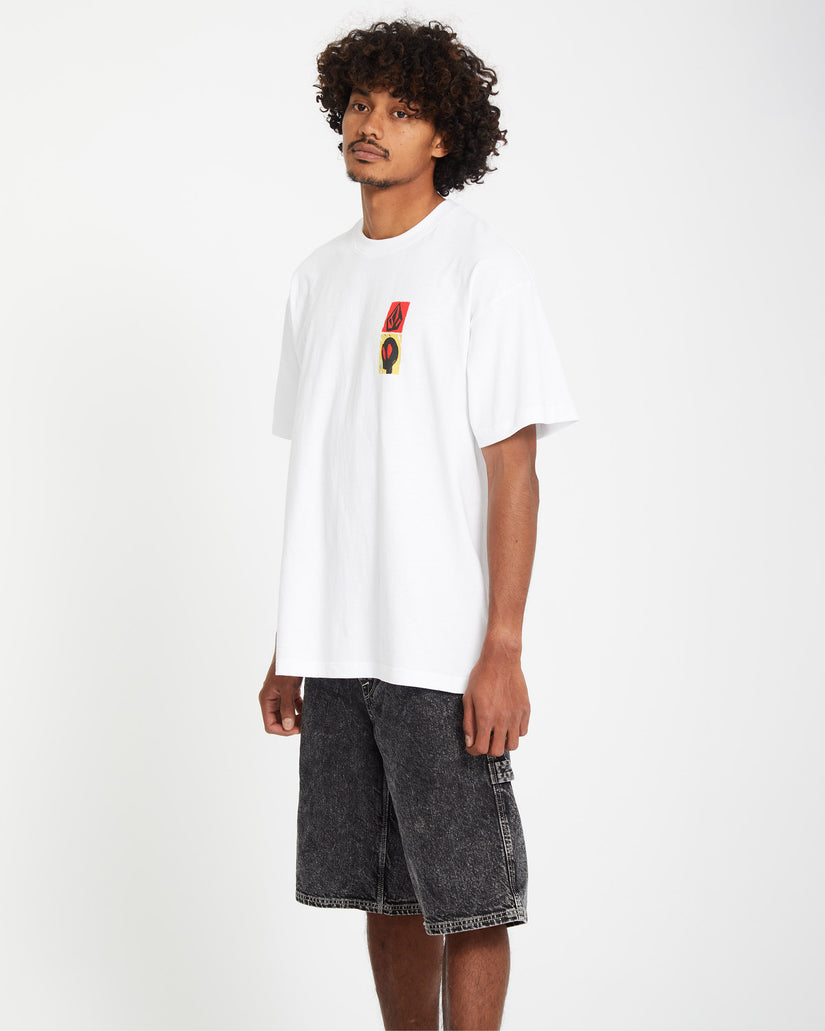 Gonyvaders Loose Short Sleeve Tee - White