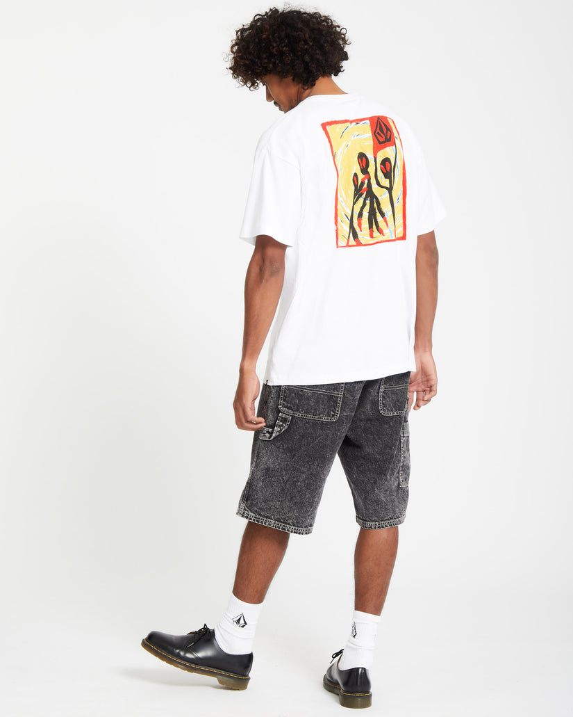 Gonyvaders Loose Short Sleeve Tee - White