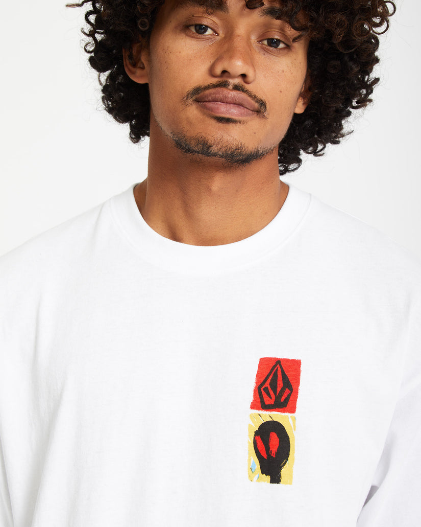 Gonyvaders Loose Short Sleeve Tee - White