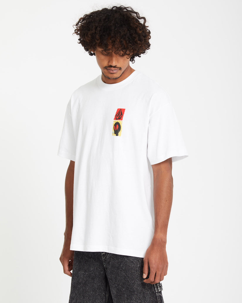 Gonyvaders Loose Short Sleeve Tee - White