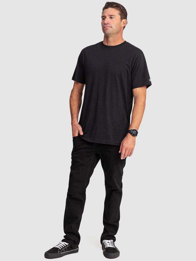 Aus Solid Short Sleeve Tee - Black