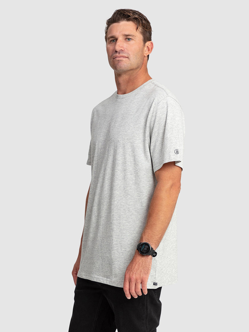 Aus Solid Short Sleeve Tee - Grey Marle