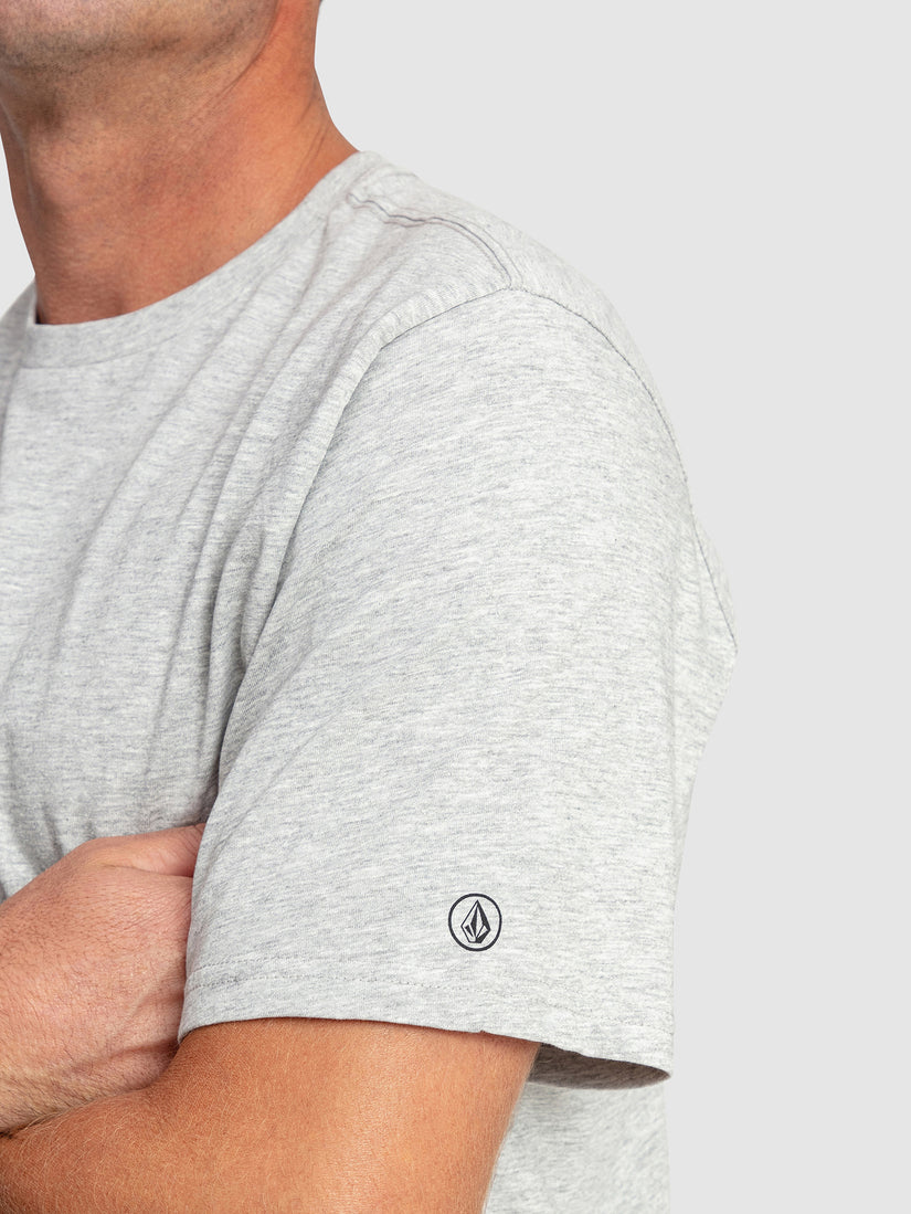 Aus Solid Short Sleeve Tee - Grey Marle