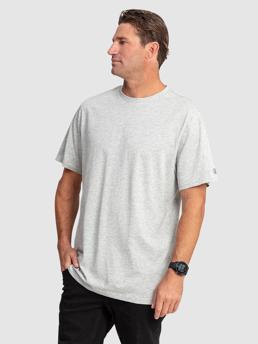 Aus Solid Short Sleeve Tee - Grey Marle