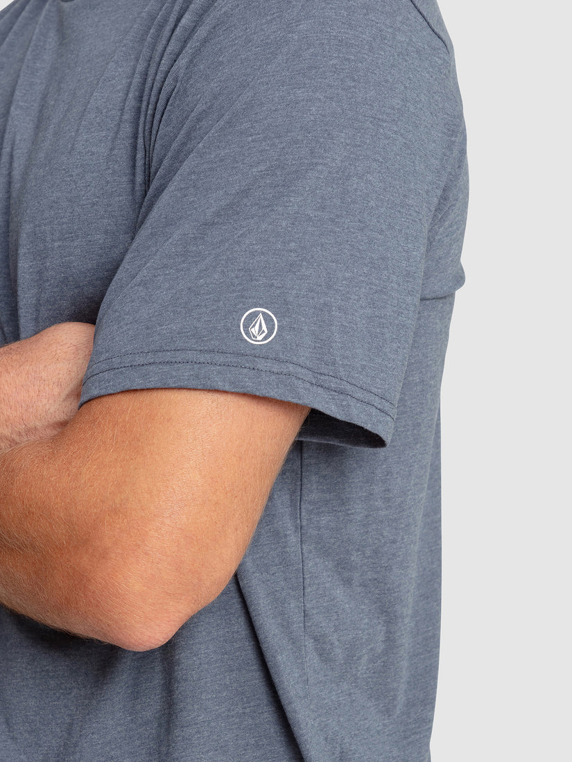 Aus Solid Short Sleeve Tee - Smokey Blue