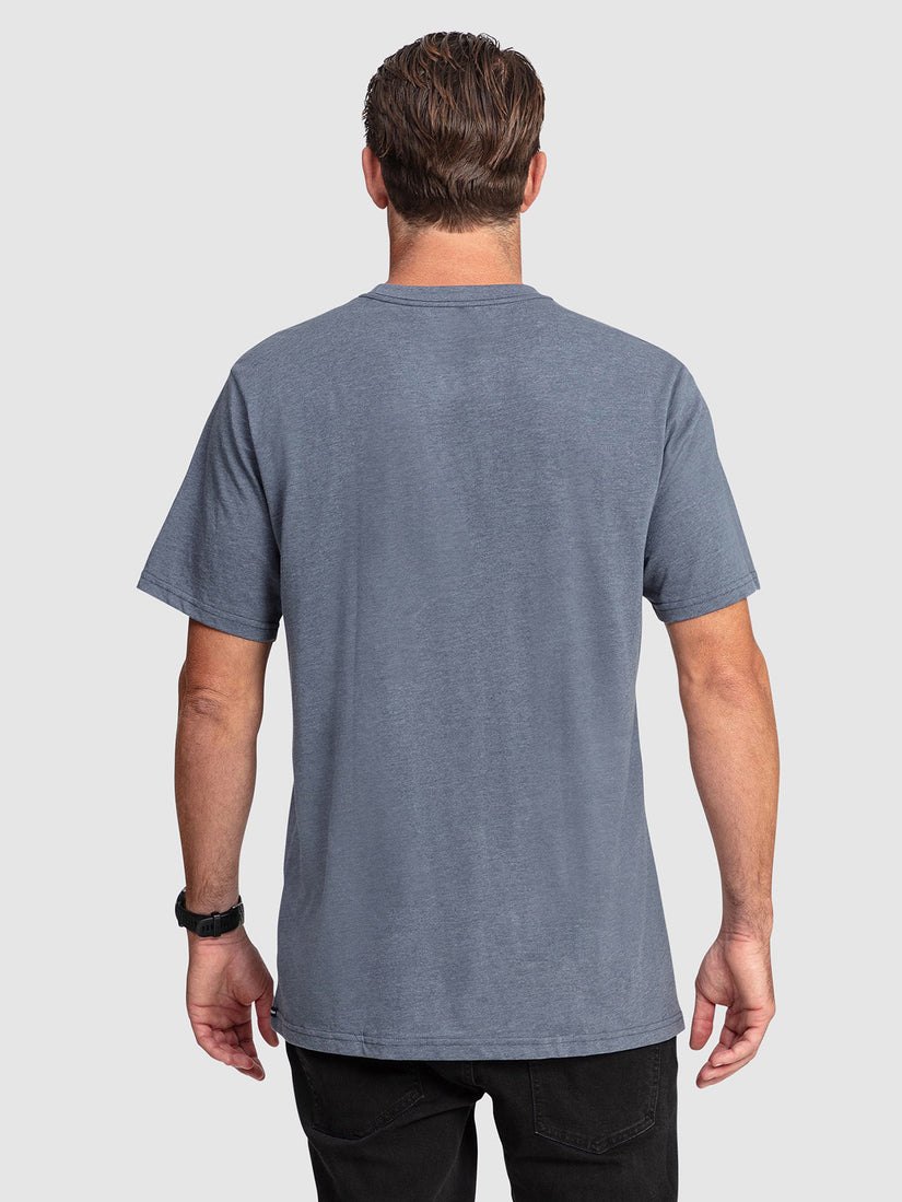 Aus Solid Short Sleeve Tee - Smokey Blue