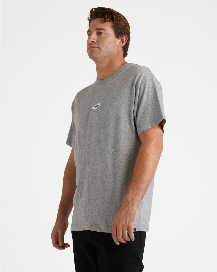 Heritage Logo Loose Tee - Heather Grey