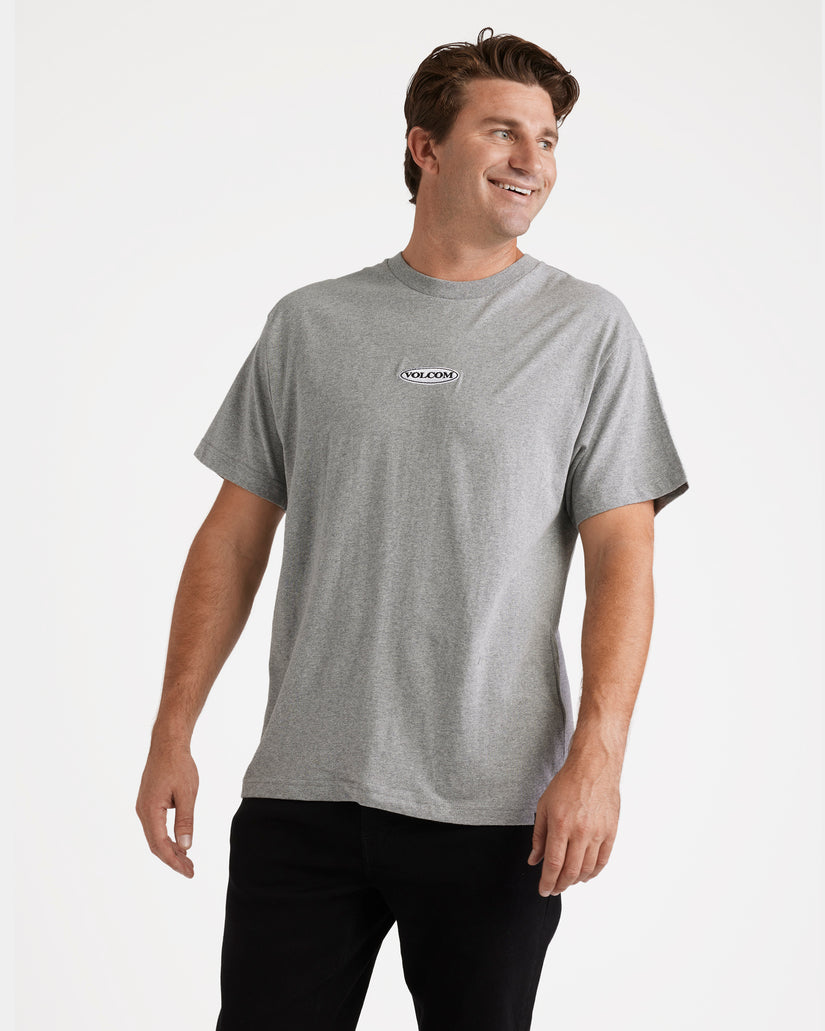 Heritage Logo Loose Tee - Heather Grey