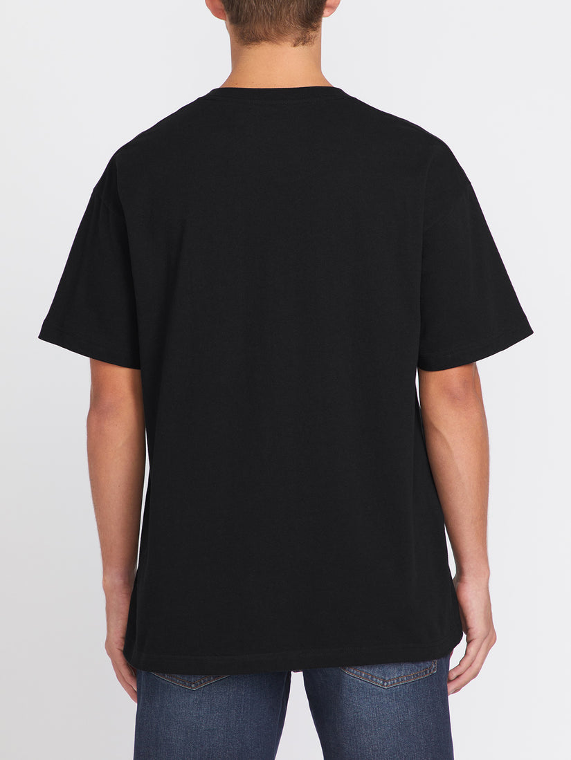 Solid Loose Short Sleeve Tee - Black