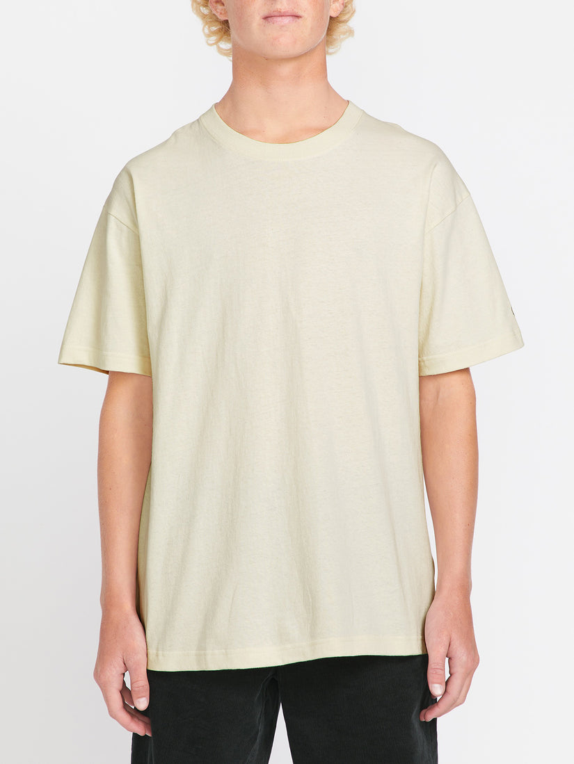 Solid Loose Short Sleeve Tee - Dirty White