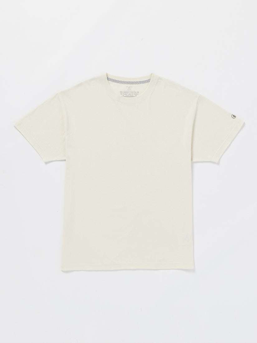 Solid Loose Short Sleeve Tee - Dirty White