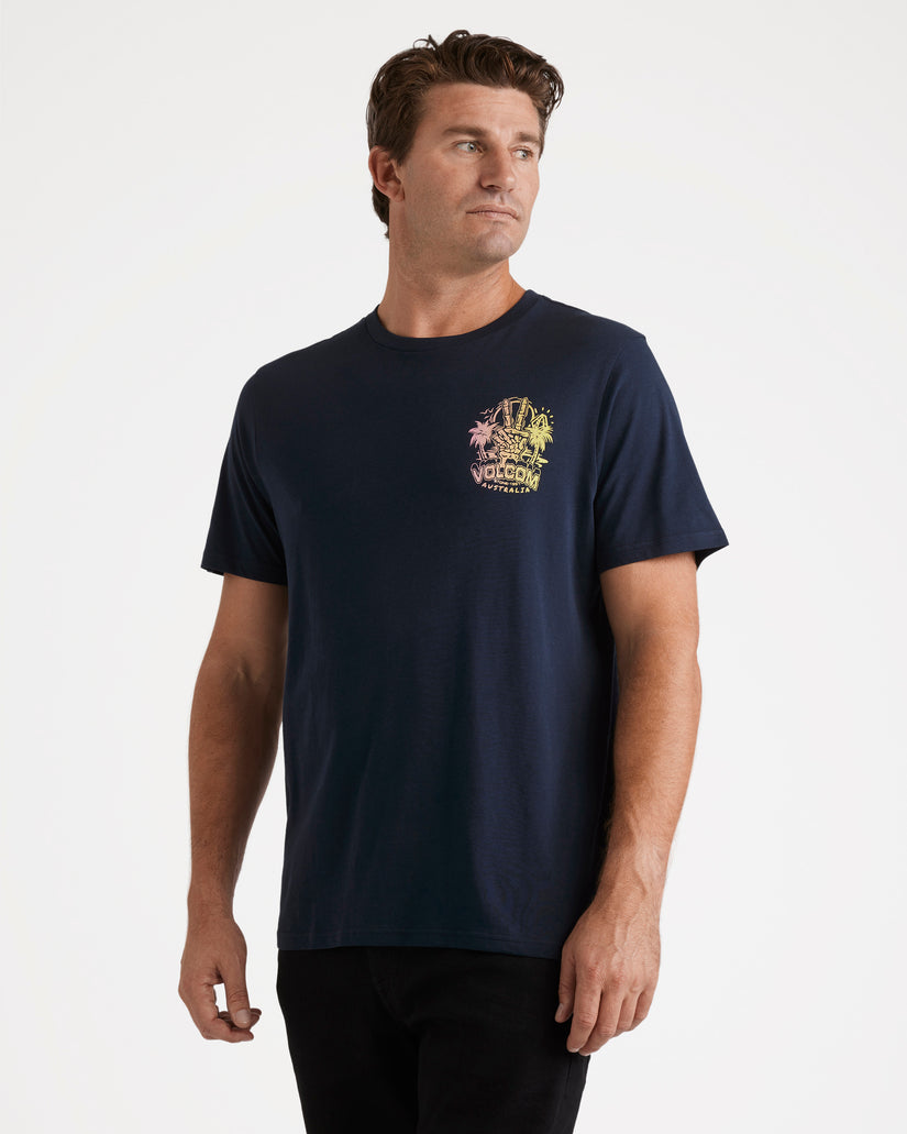 Peace Out Short Sleeve Tee - Navy