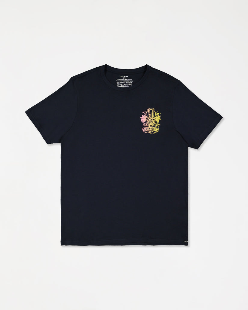 Peace Out Short Sleeve Tee - Navy