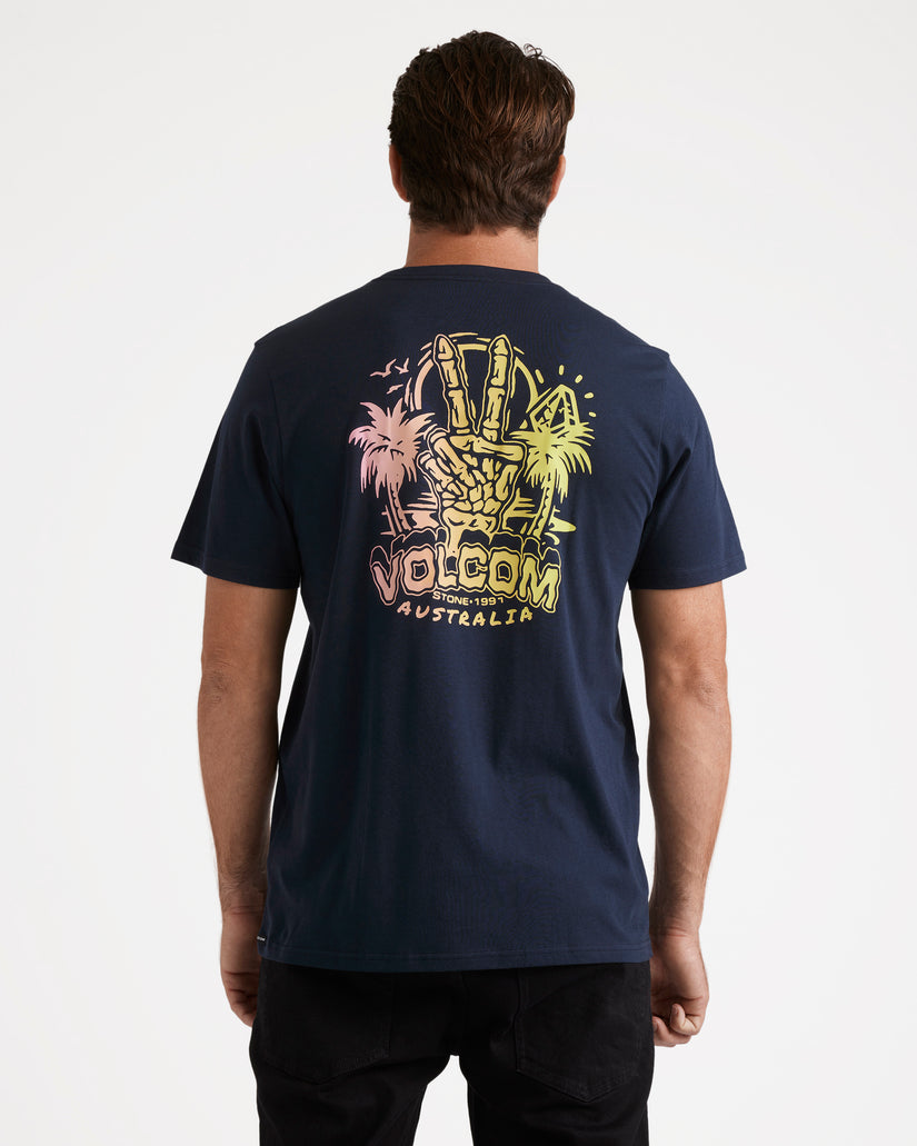 Peace Out Short Sleeve Tee - Navy