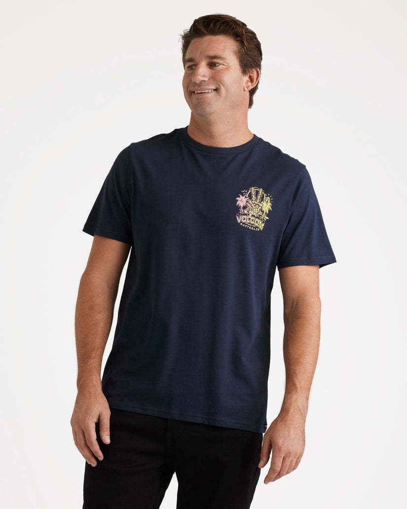 Peace Out Short Sleeve Tee - Navy