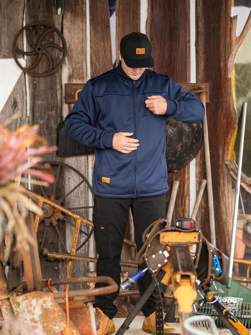 Volcom Workwear Bonded Fleece Jacket - Navy