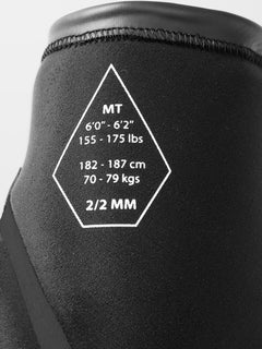 Modulator 2/2MM Short Arm Chest Zip Wetsuit - Black