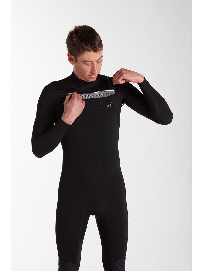 Modulator 2mm Long Arm Chest Zip Wetsuit - Black