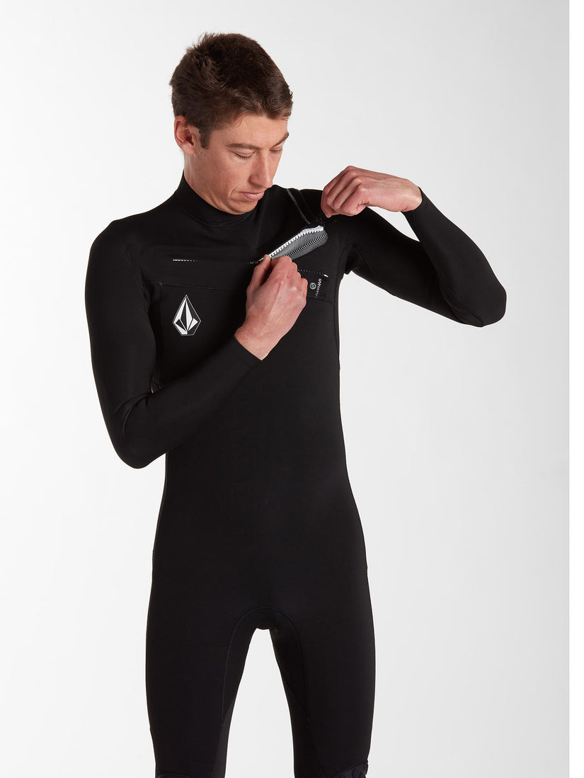 Modulator 2mm Long Arm Chest Zip Wetsuit - Black