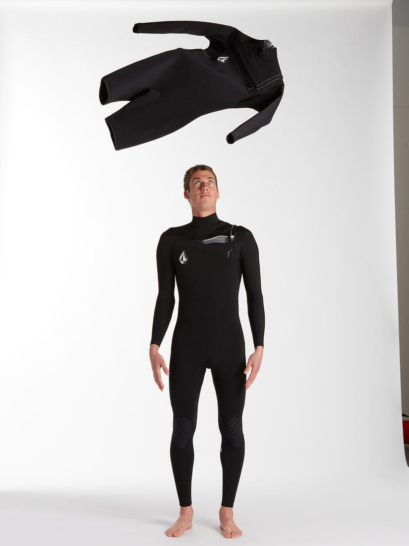 Modulator 2mm Long Arm Chest Zip Wetsuit - Black