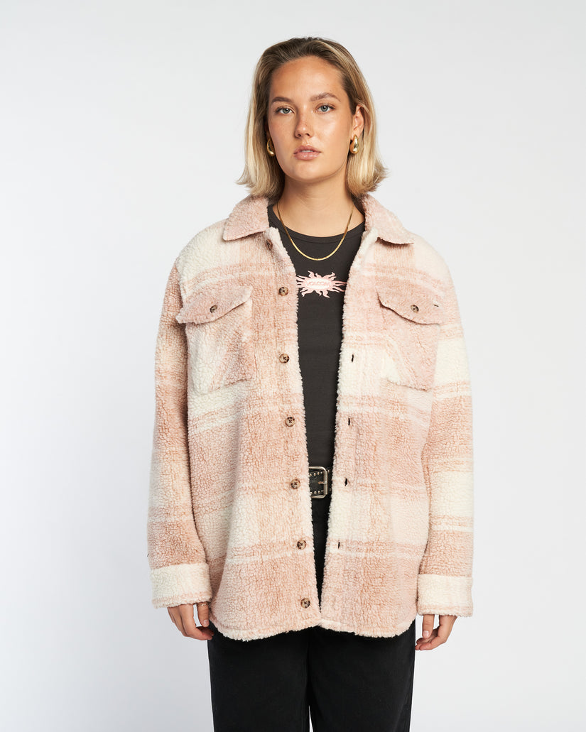 Silent Sherpa Jacket - Champagne Gold